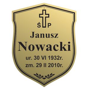 tabliczna aluminiowa